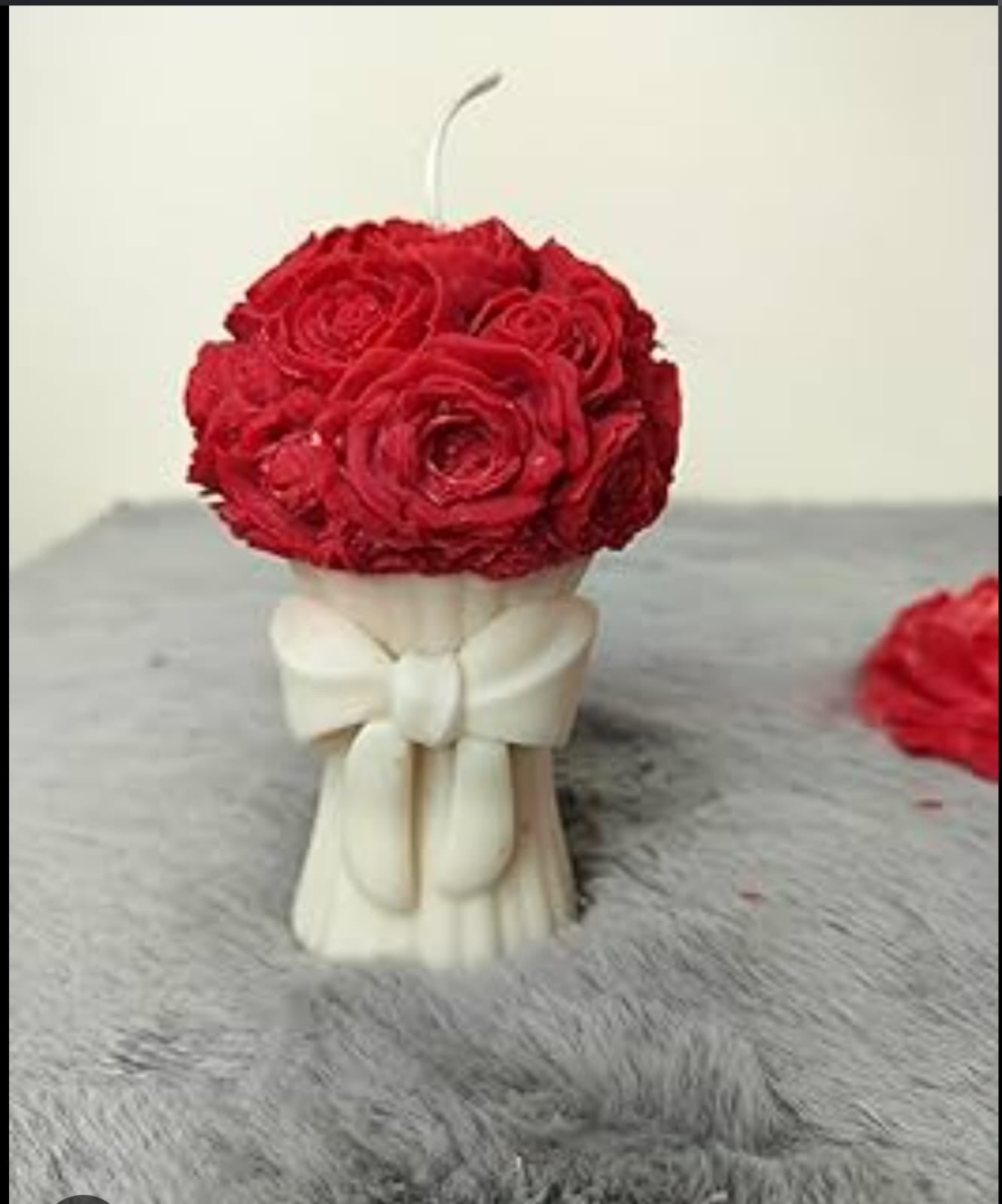 Crimson Rose Bouquet Candle