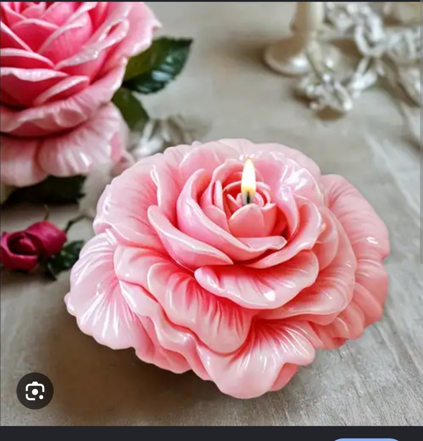 Blush Rose Bloom Candle