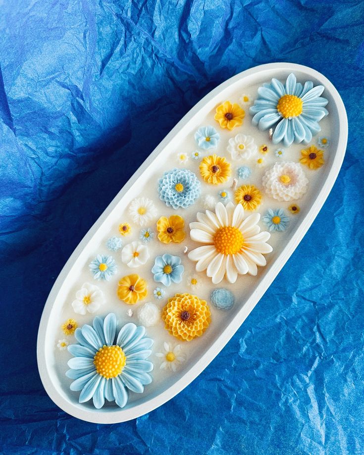 concrete boat candles