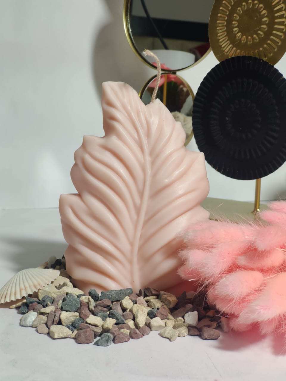 large scented leaf candle