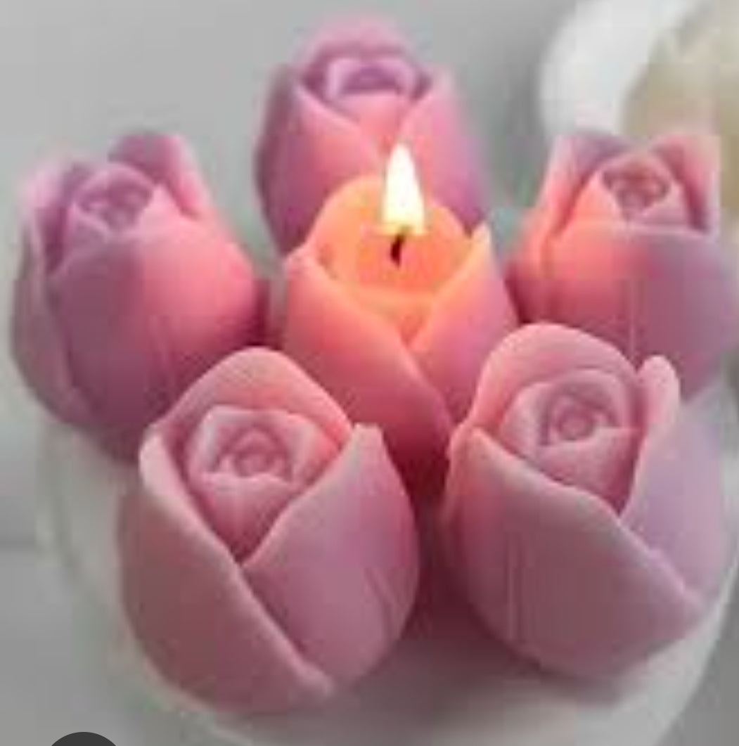 Lavender Rose Bouquet Candle